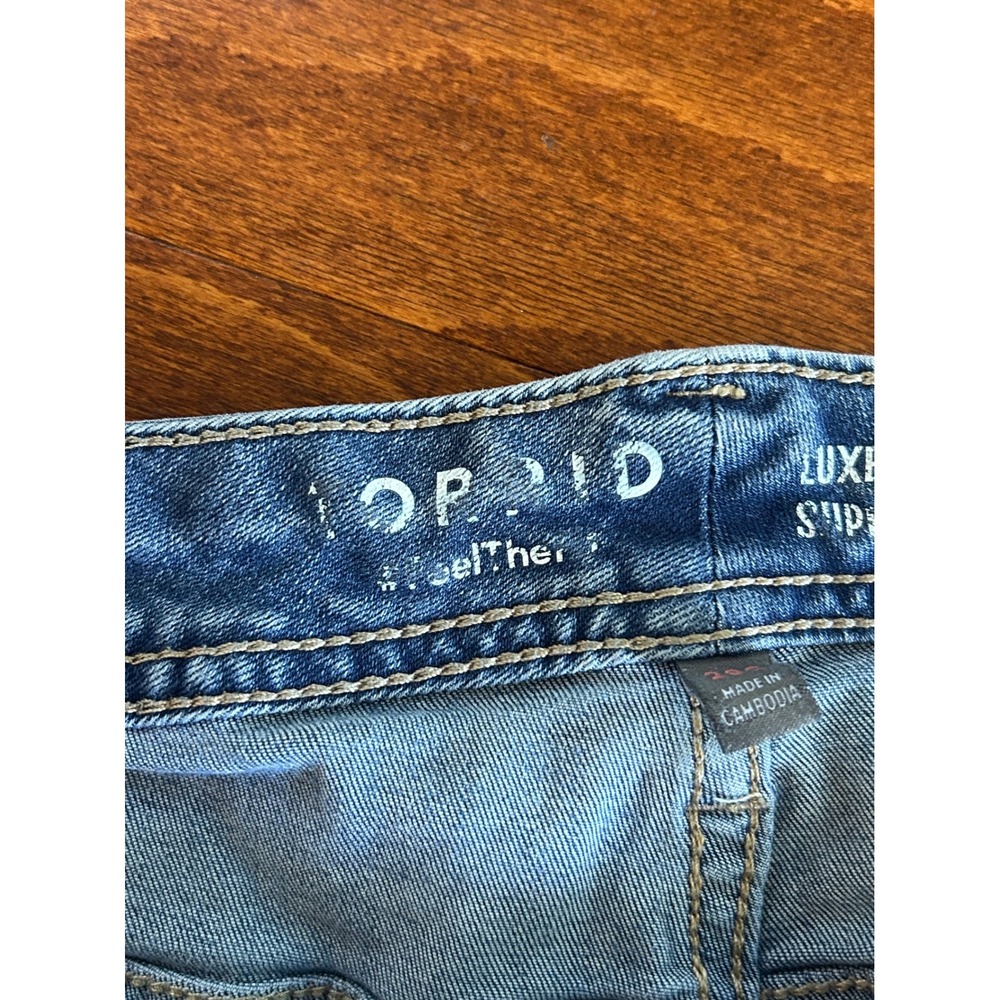 Torrid Luxe Slim Boot Super Stretch Jeans Womens Blue Denim Plus Sz 28 SHORT - Picture 3 of 9